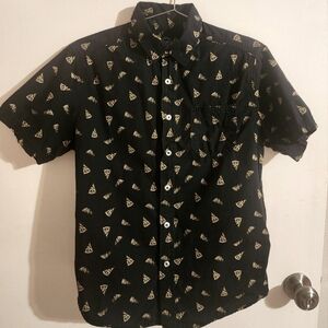 Wonder Nation Button Down Pizza Shirt